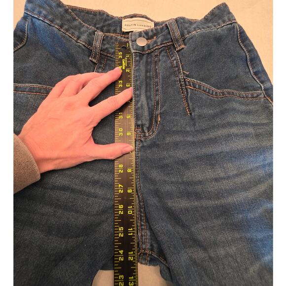 Austin Landing "JNCO Style" Wide Leg Baggy Denim Jeans SZ 3 Tiger Patch - Picture 9 of 10